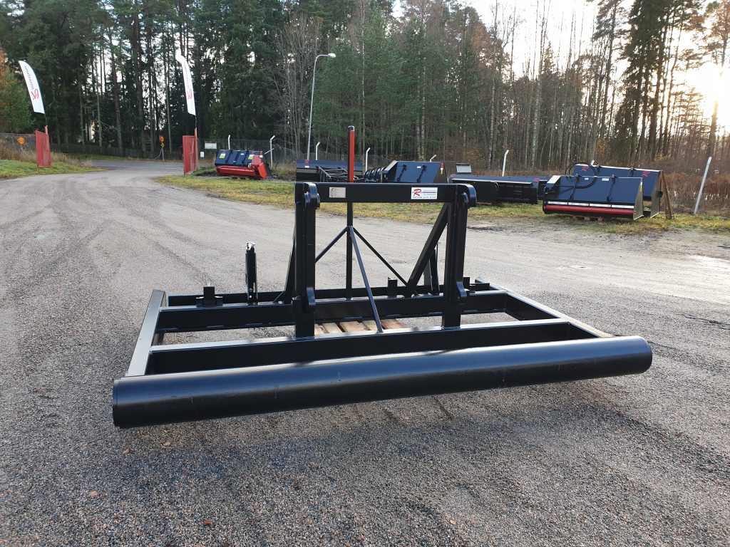 Avjämningsbalk utrustad med rulle